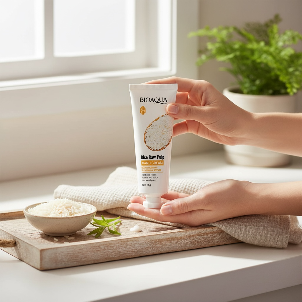 Bioaqua Rice Raw Pulp Hand Cream