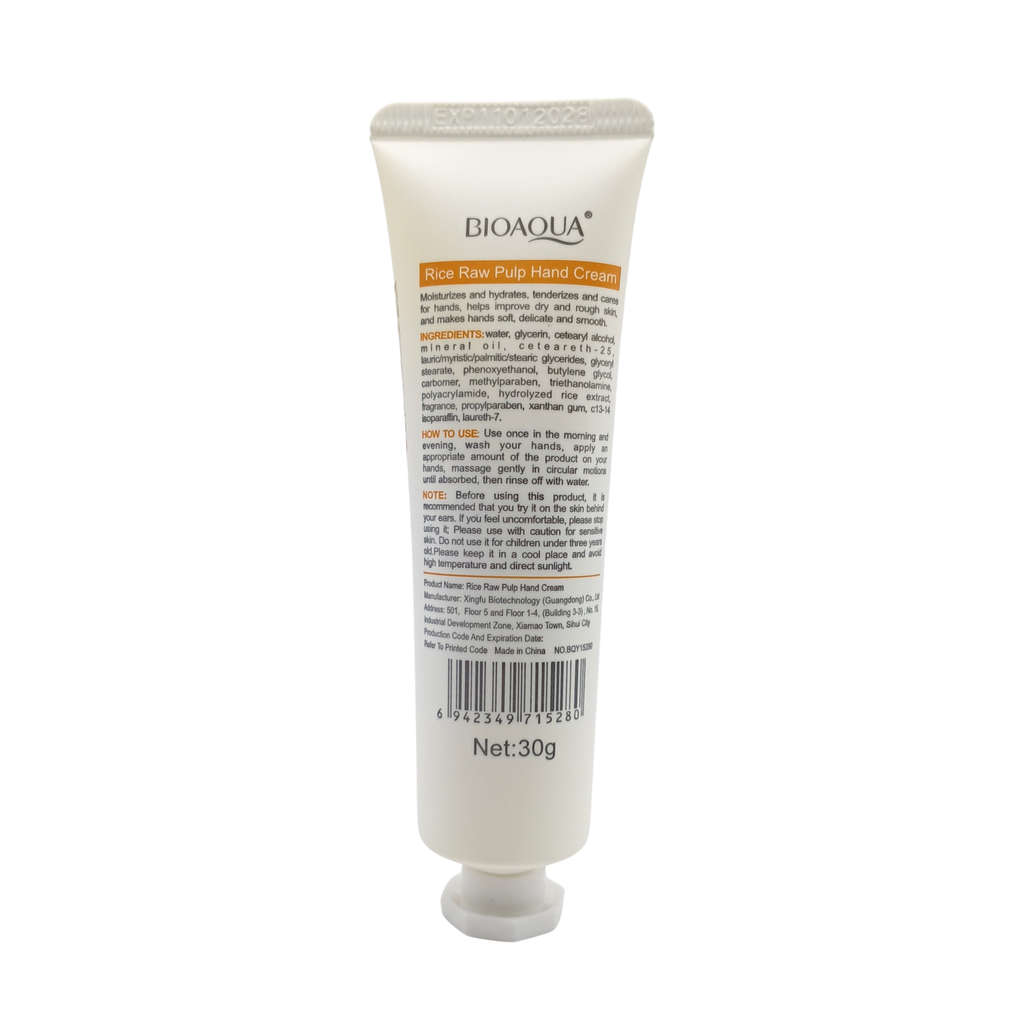 Bioaqua Rice Raw Pulp Hand Cream