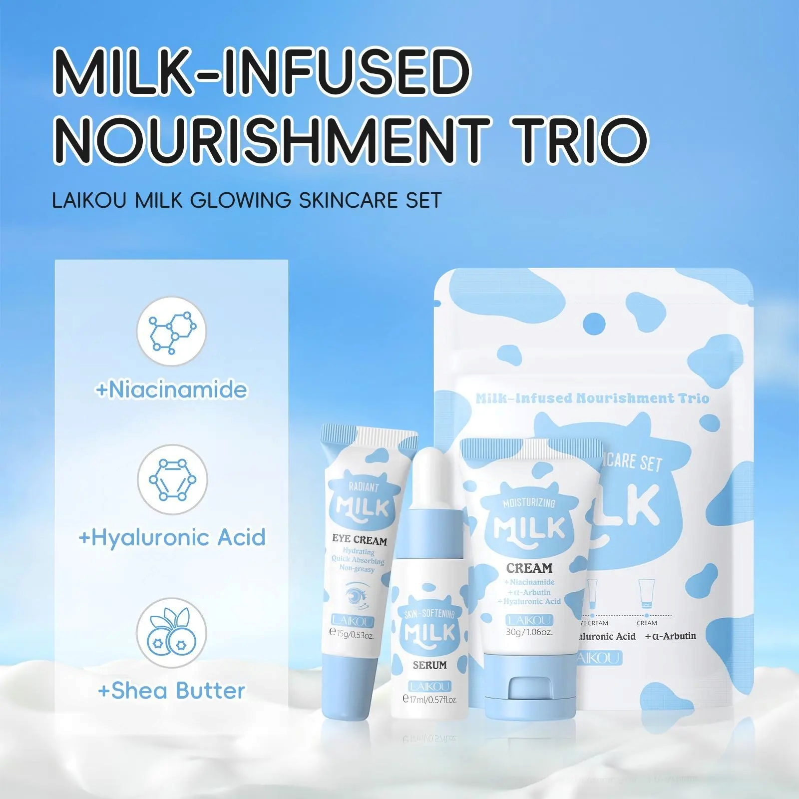 MiILK Glowing Skincare Set